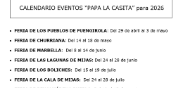 Calendario eventos 2026